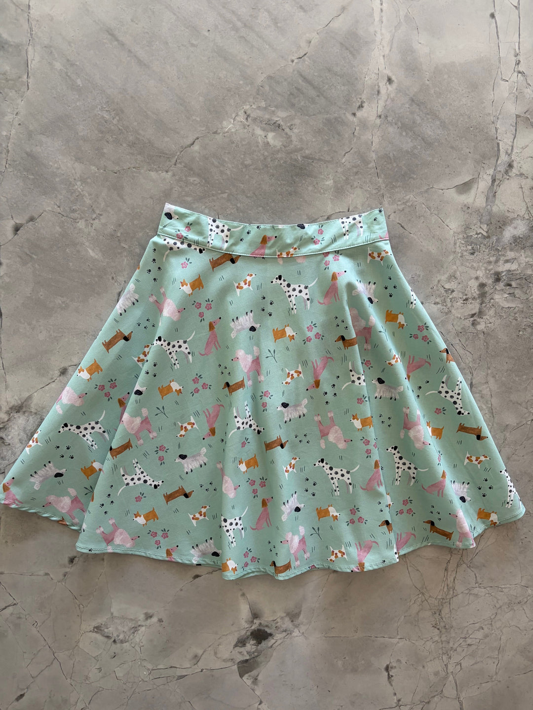 Dogs Skater Skirt