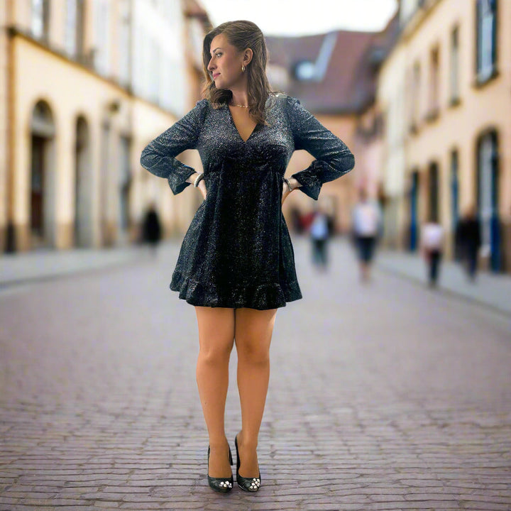 Valerie Mini Dress in Midnight Dazzle