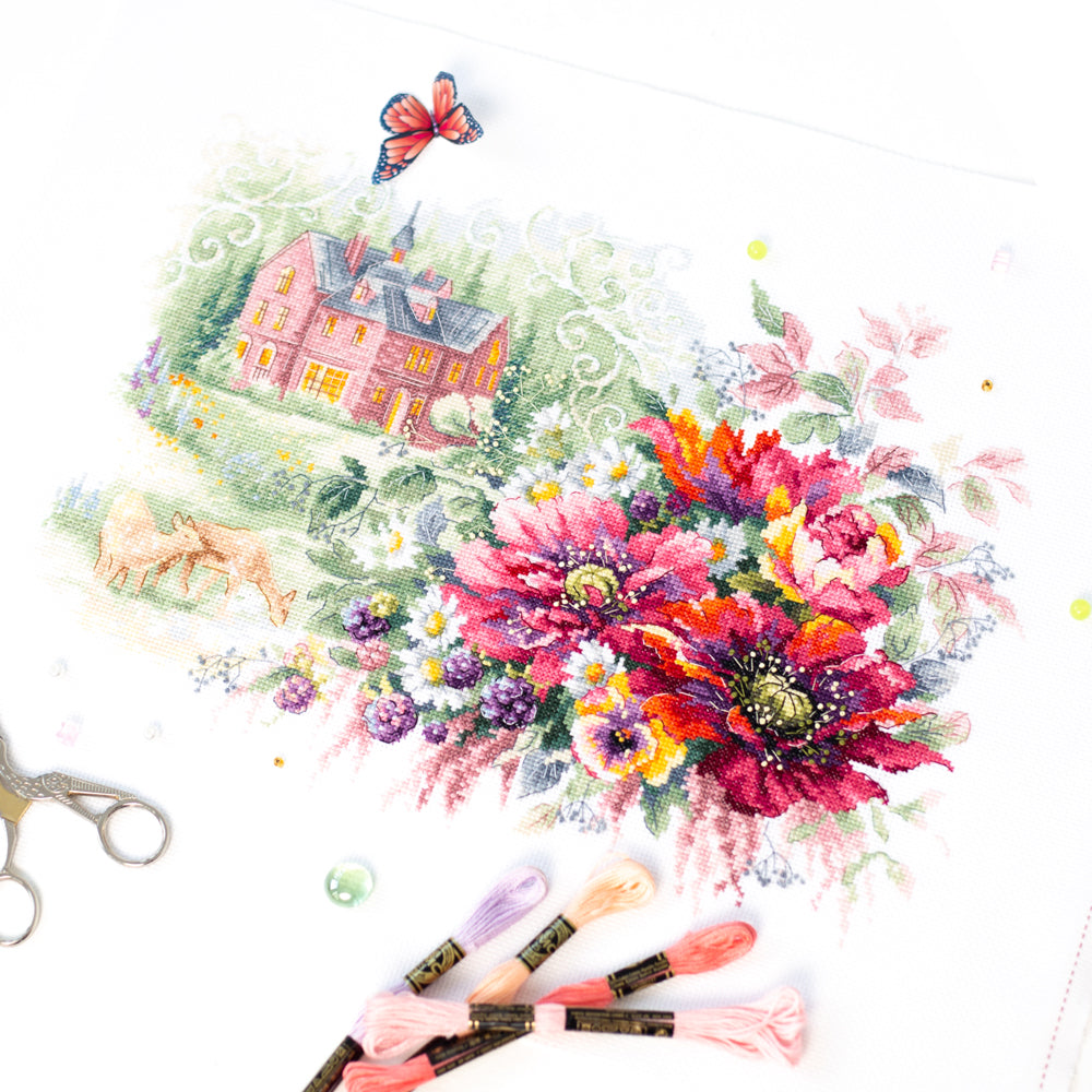 The Old Manor 210-209 Counted Cross-Stitch Kit