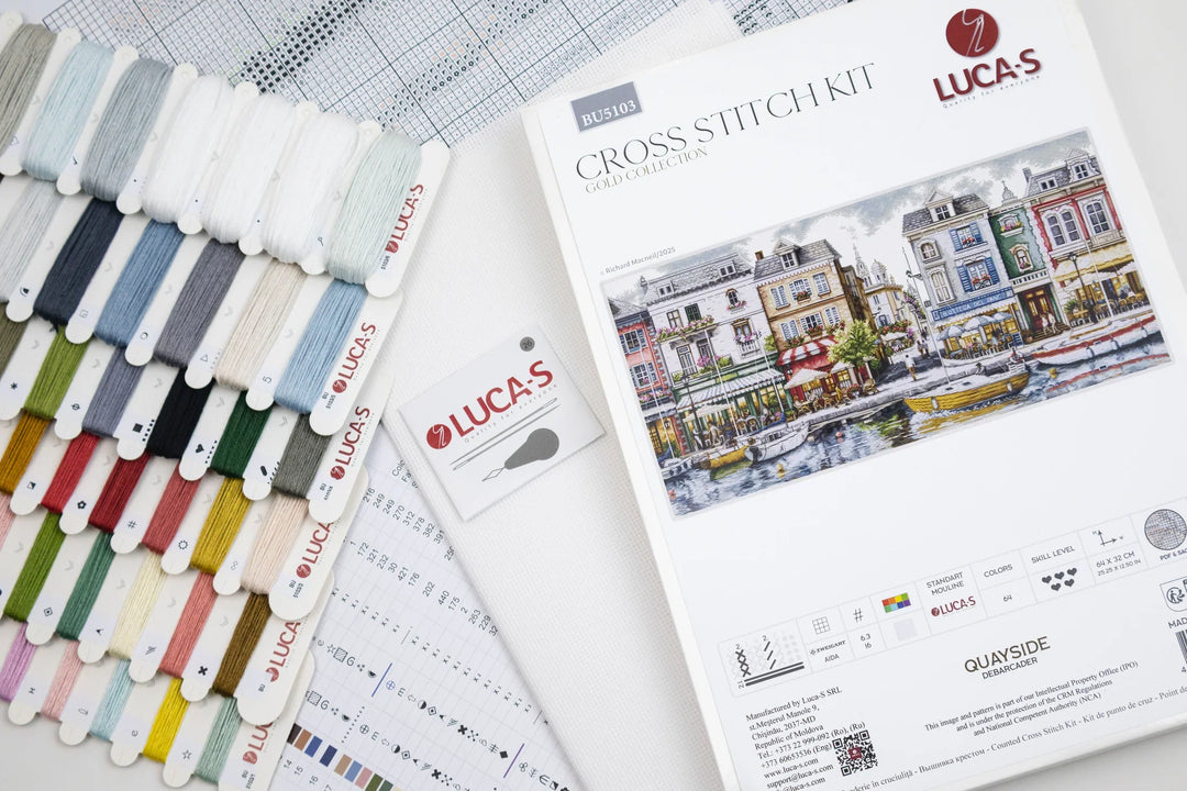 Quayside Counted Cross-Stitch Kit by Luca-S BU5103L
