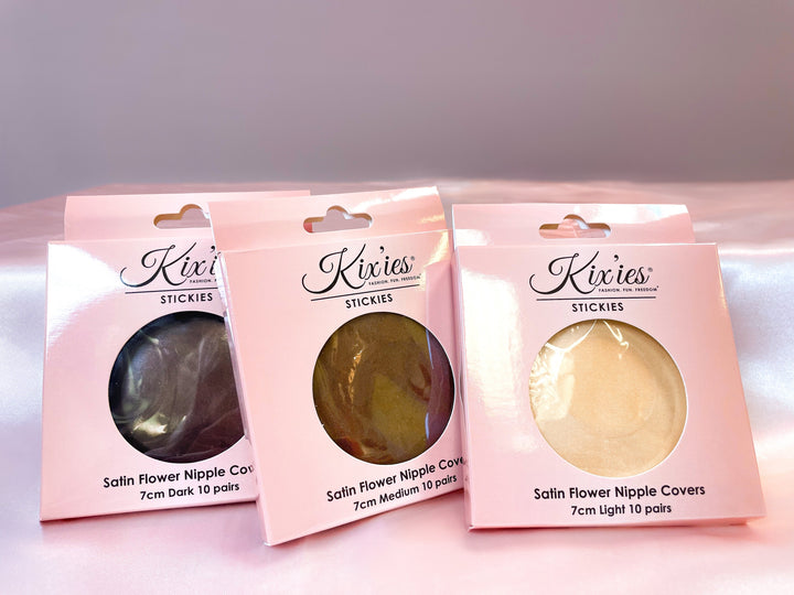 Satin Flower Nipple Covers