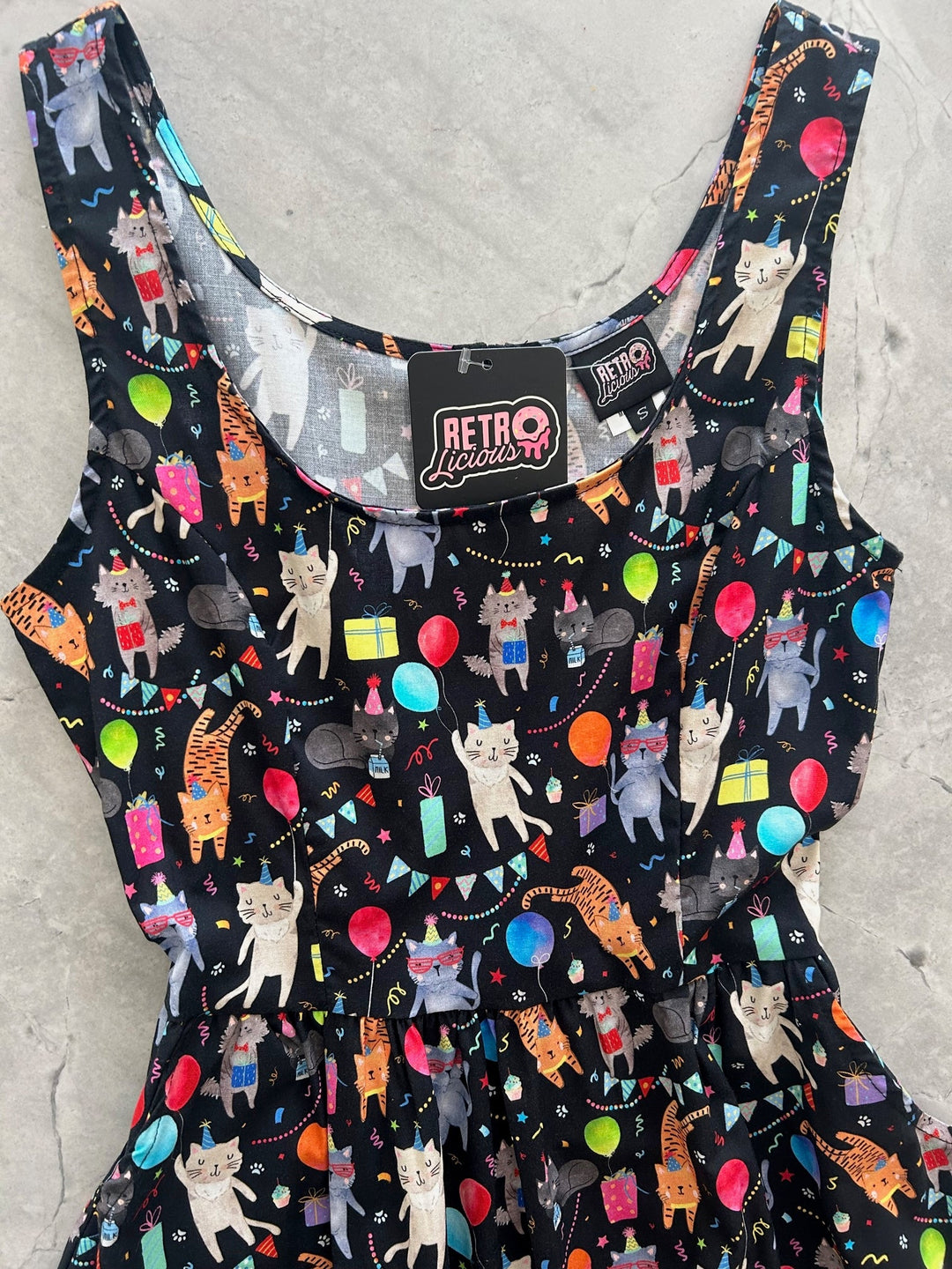 Party Cats Fit & Flare Dress