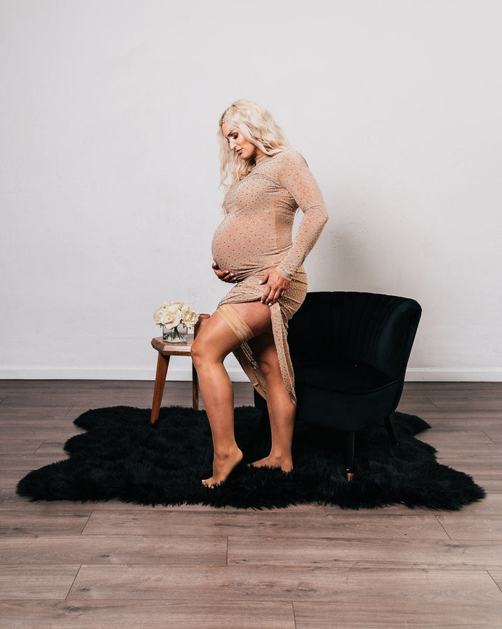 Jenny: Bold & Bubbly is How We Like our Champagne! Thigh Highs. Petite to Plus Size