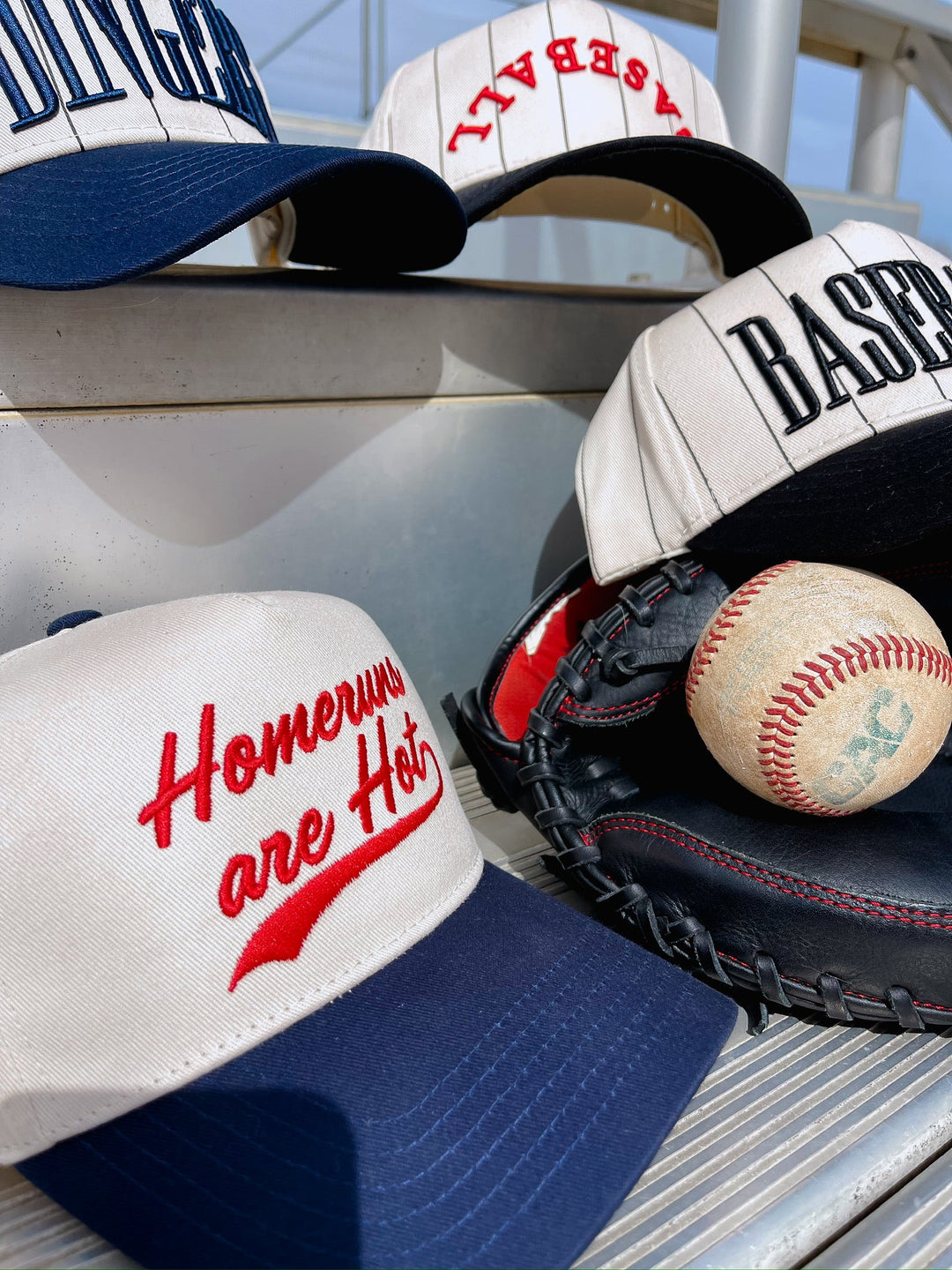 Homeruns are Hot - Navy Vintage Trucker Hat