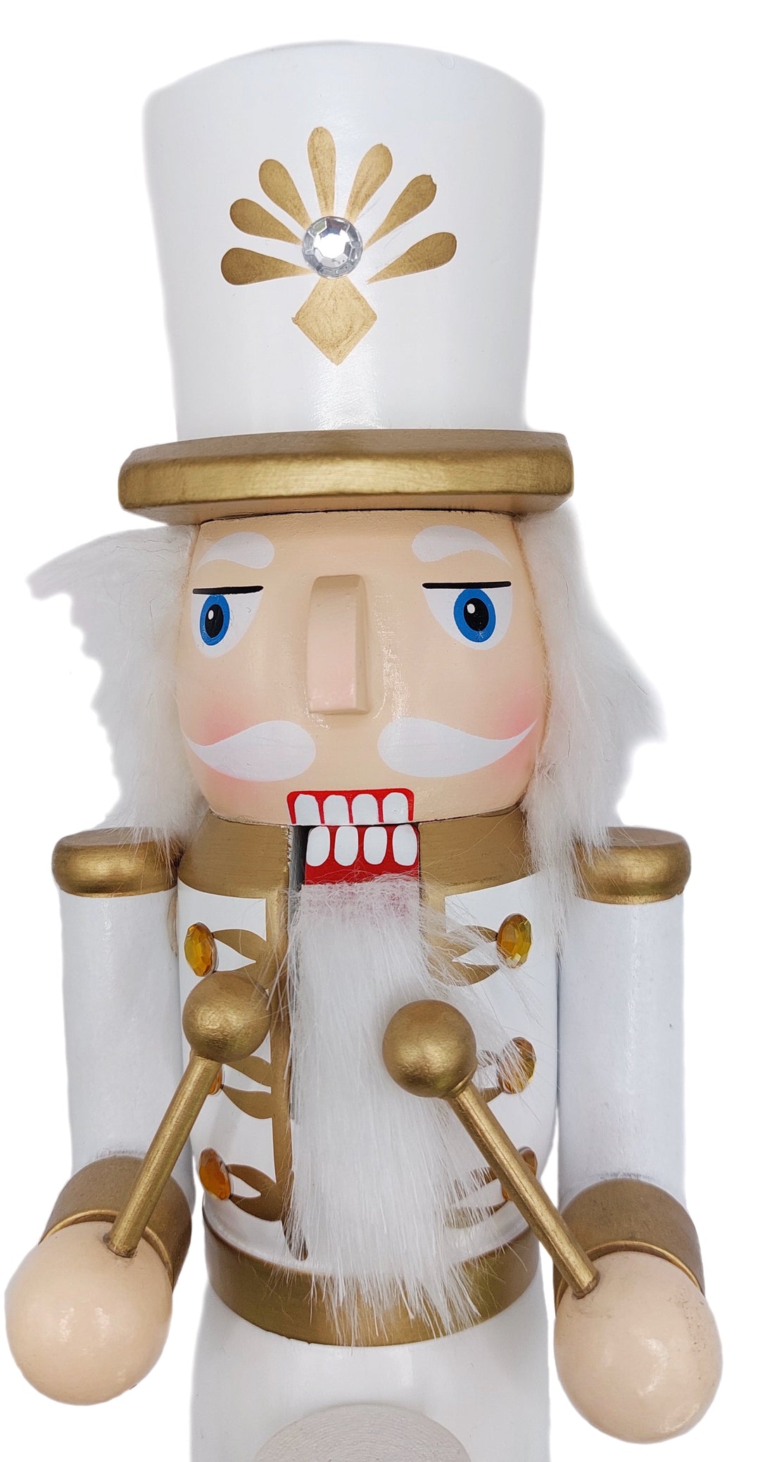 Christmas Nutcracker the Drummer. Wizardi Classic Wooden Festive Decoration F07M14-45-N01315A
