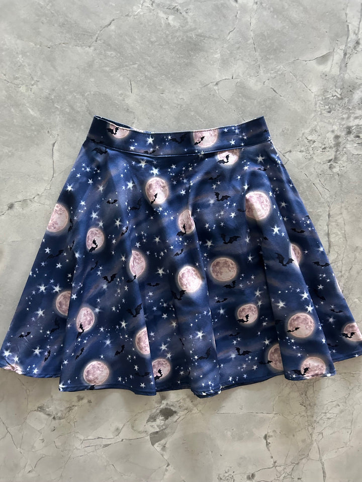 Bat Moon Skater Skirt
