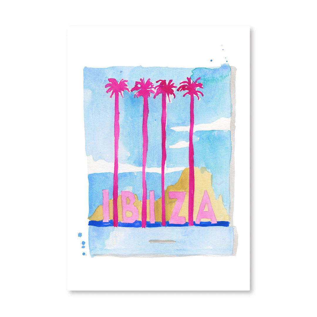 Ibiza Matchbook Art Print