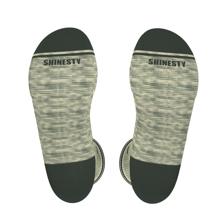 The Illusion | Green Pattern Heel Hammock™ Crew Socks