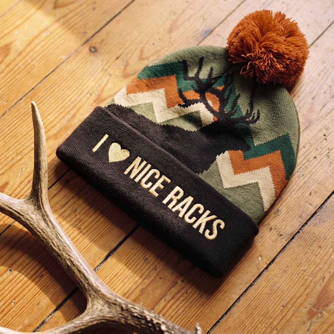The I Love Nice Racks | Deer Hunting Ski Beanie