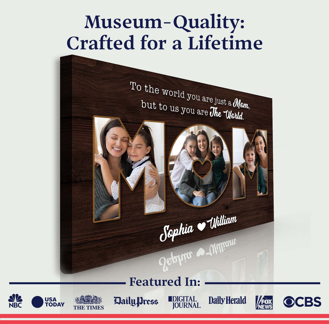 Mother's Day Sign To Us You Are The World II