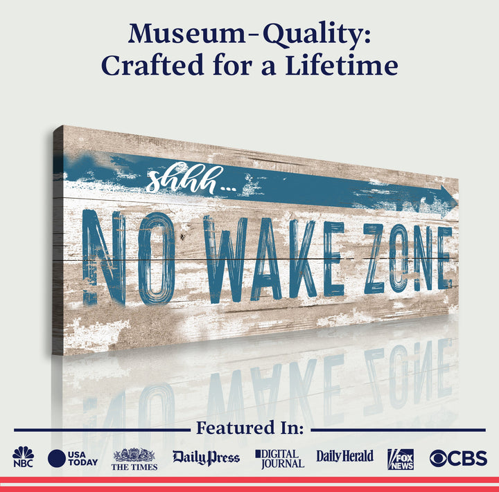 No Wake Zone Sign XIV