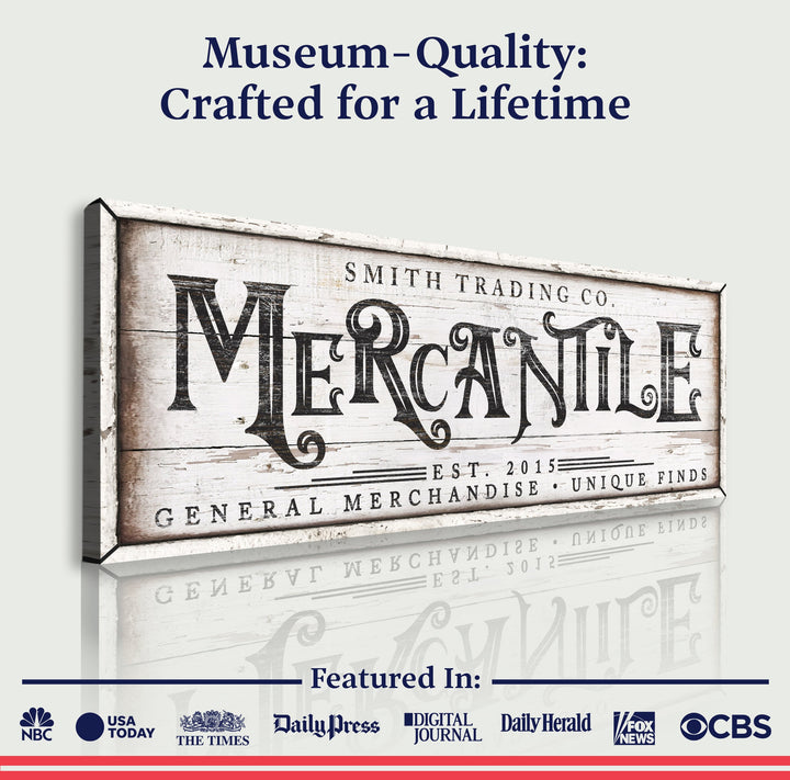 Personalized Mercantile Sign