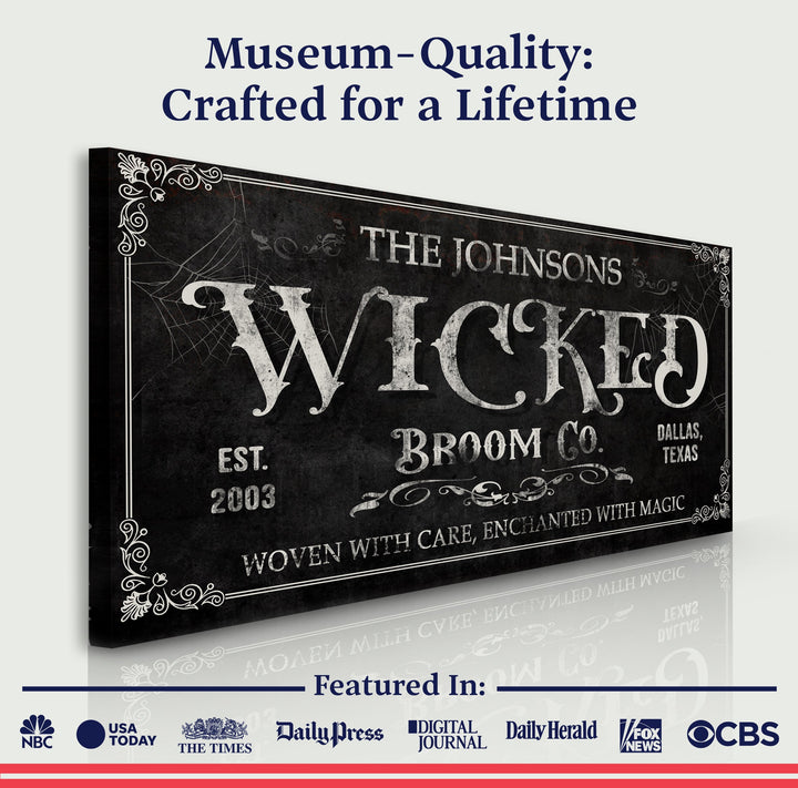 Personalized Wicked Halloween Sign