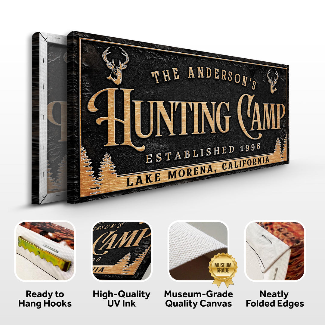 Personalized Family Hunting Camp Sign
