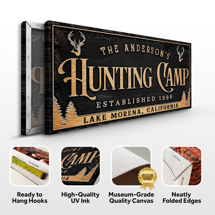 Personalized Family Hunting Camp Sign