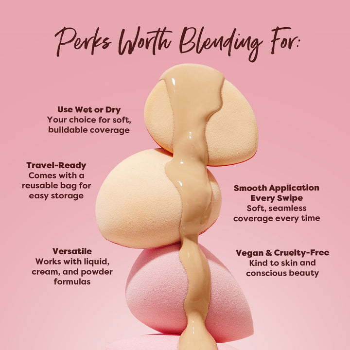 Blending Essentials Makeup Sponge & Puff Set