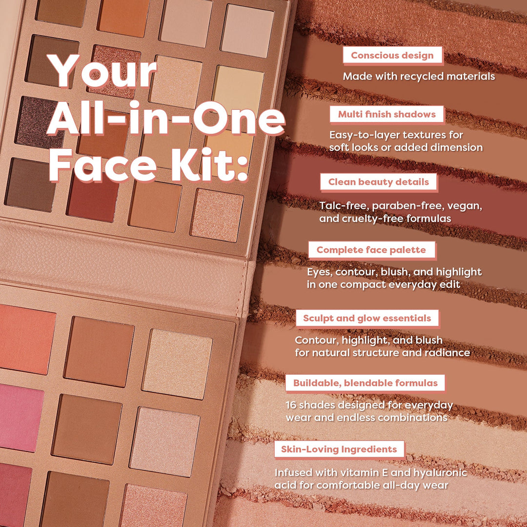Mini Beauty Portfolio | 25 Shade Face, Eye, and Lip Beauty Kit