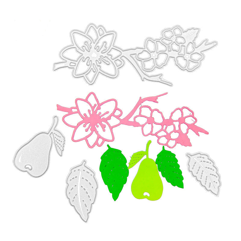 Pear Blossom Scrapbooking Cutting Die by Wizardi QJ124