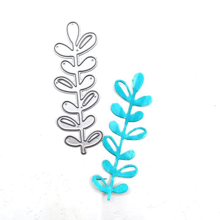 Leaf Branch Scrapbooking Cutting Die by Wizardi QJ121