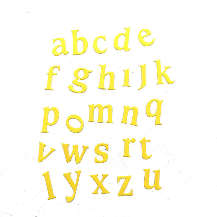 Lowercase Alphabet Scrapbooking Cutting Die by Wizardi QJ34