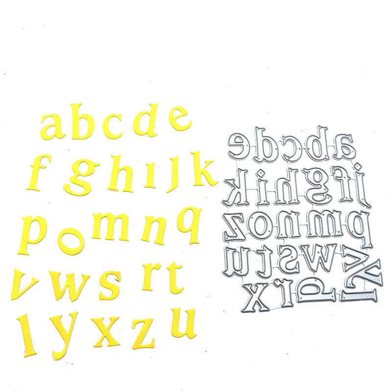 Lowercase Alphabet Scrapbooking Cutting Die by Wizardi QJ34