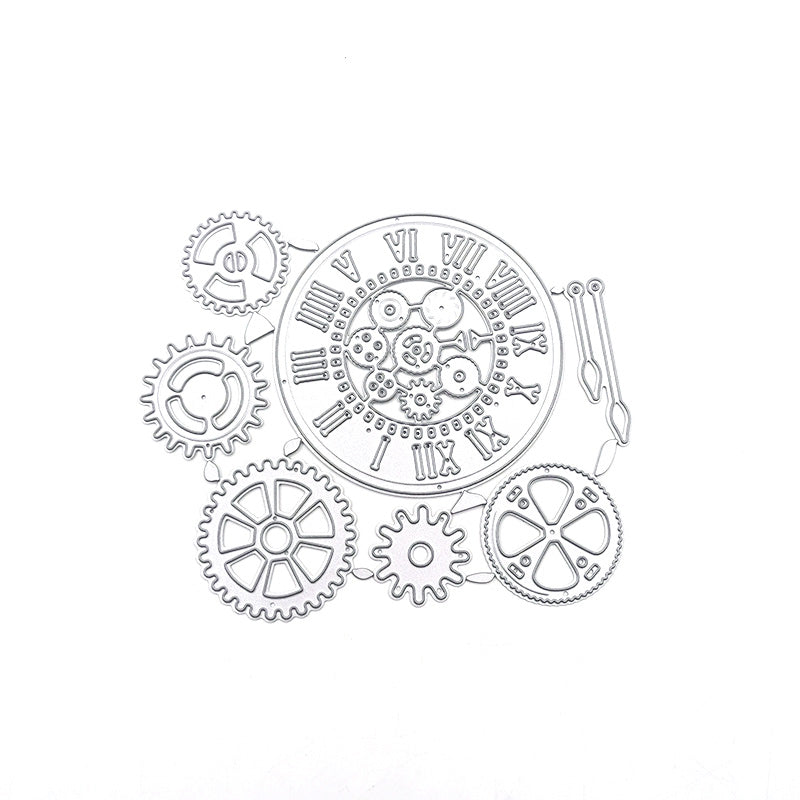 Clock Gears Scrapbooking Carbon Steel Cutting Die QJ73
