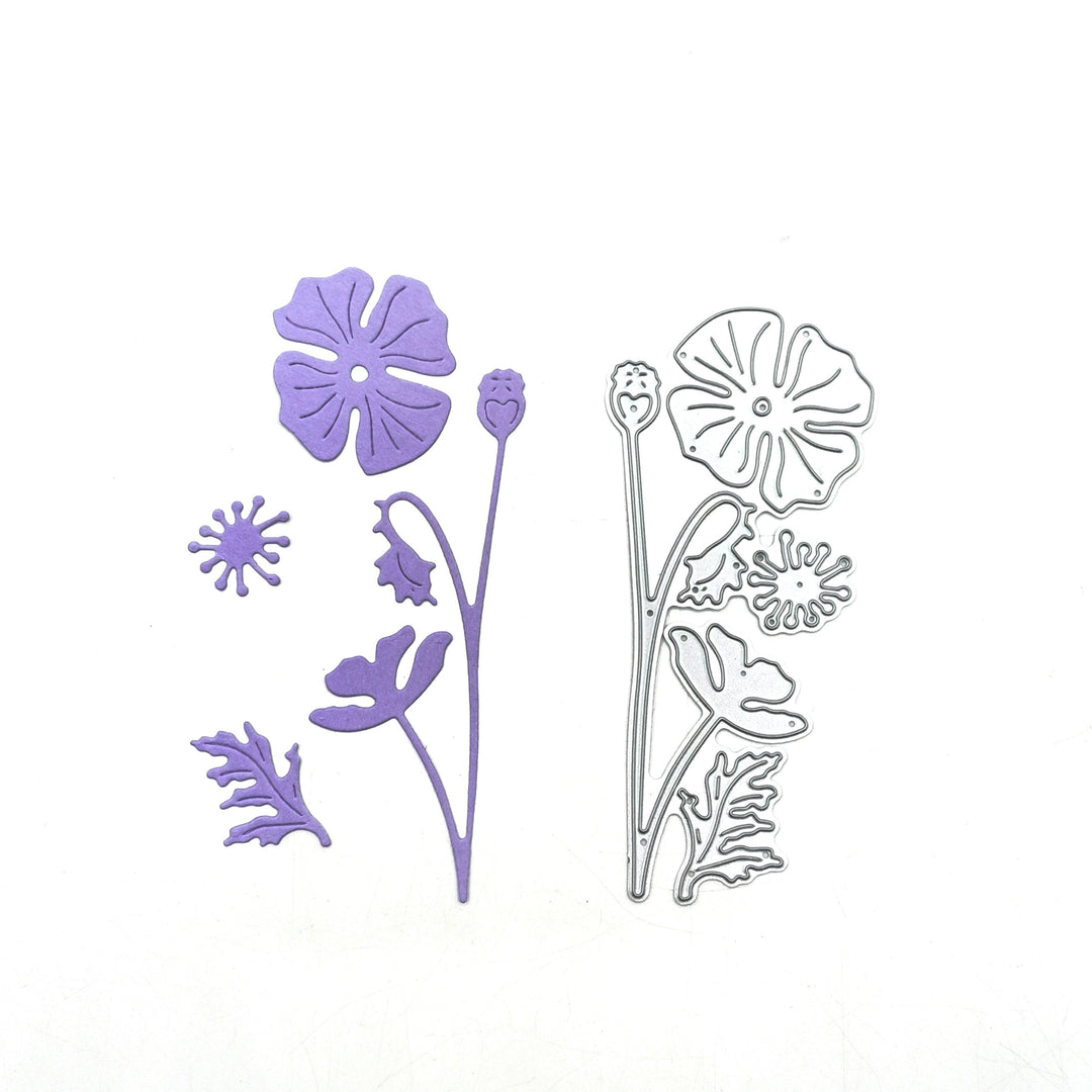 Floral Scrapbooking Cutting Die by Wizardi QJ98