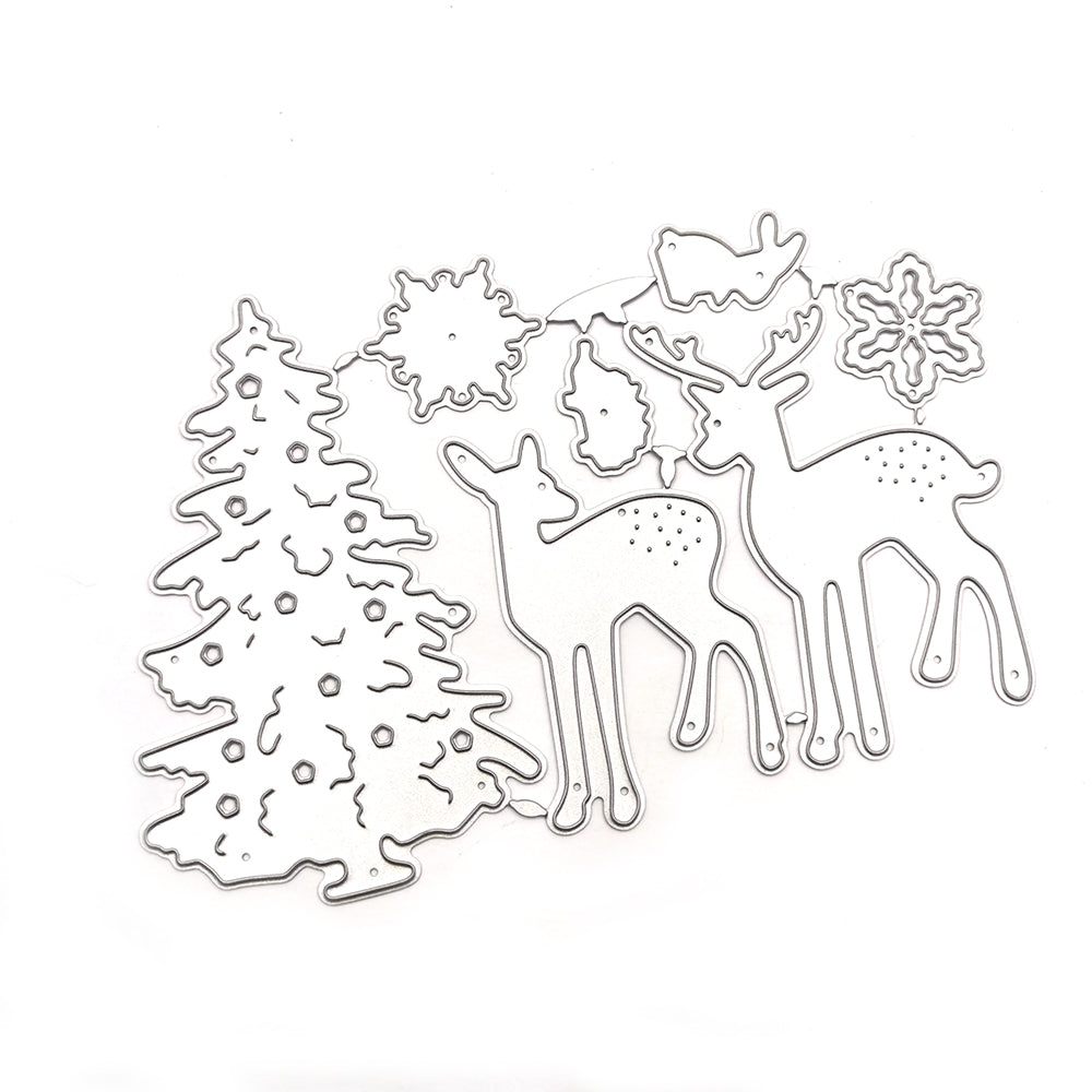 Winter Reindeer Scrapbooking Cutting Die by Wizardi QJ79