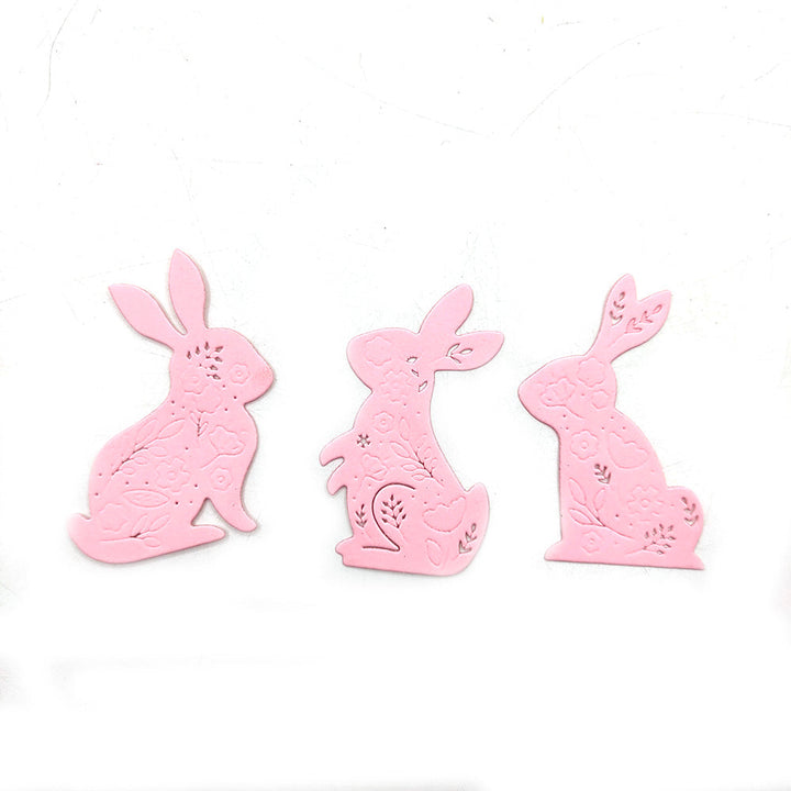 Rabbits Scrapbooking Cutting Die by Wizardi QJ39