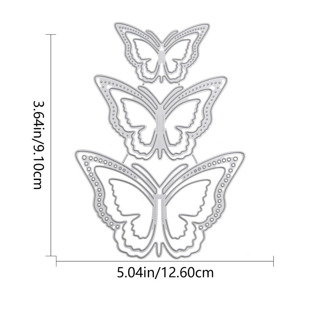 Butterflies Scrapbooking Cutting Die by Wizardi QJ103