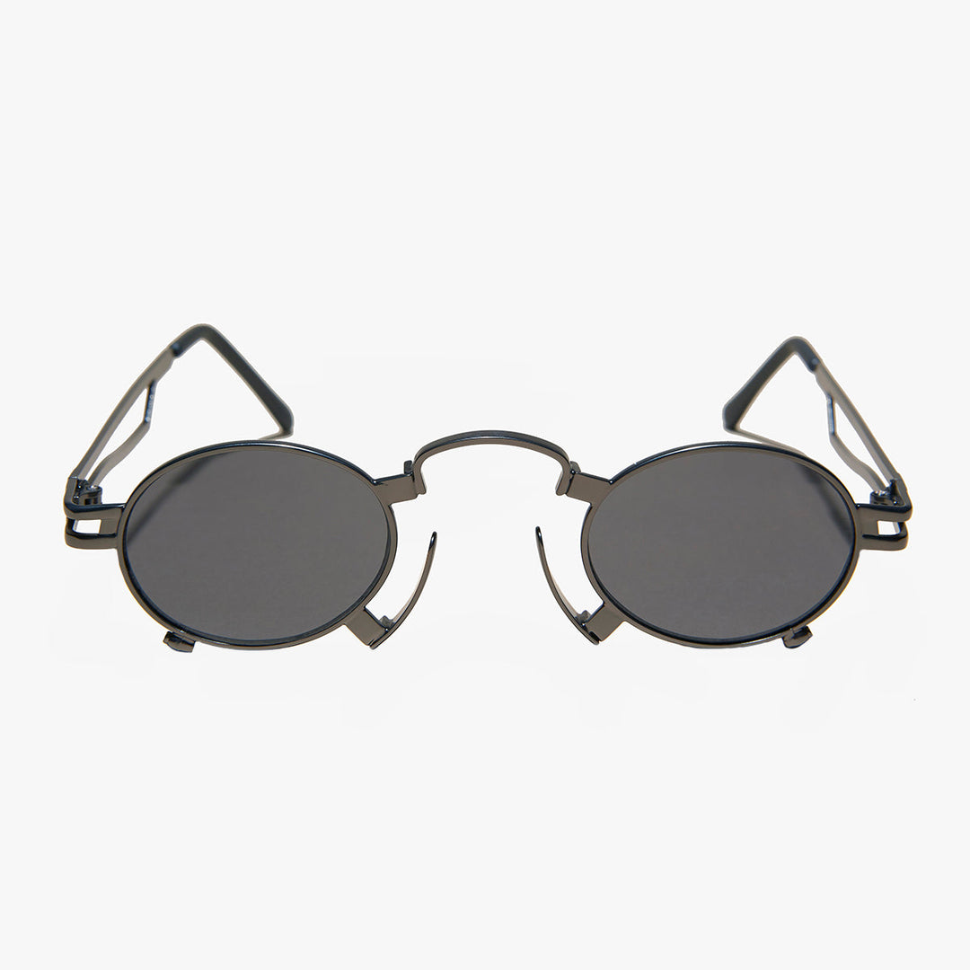 Ultimate Gunmetal Steampunk Sunglass - Jules