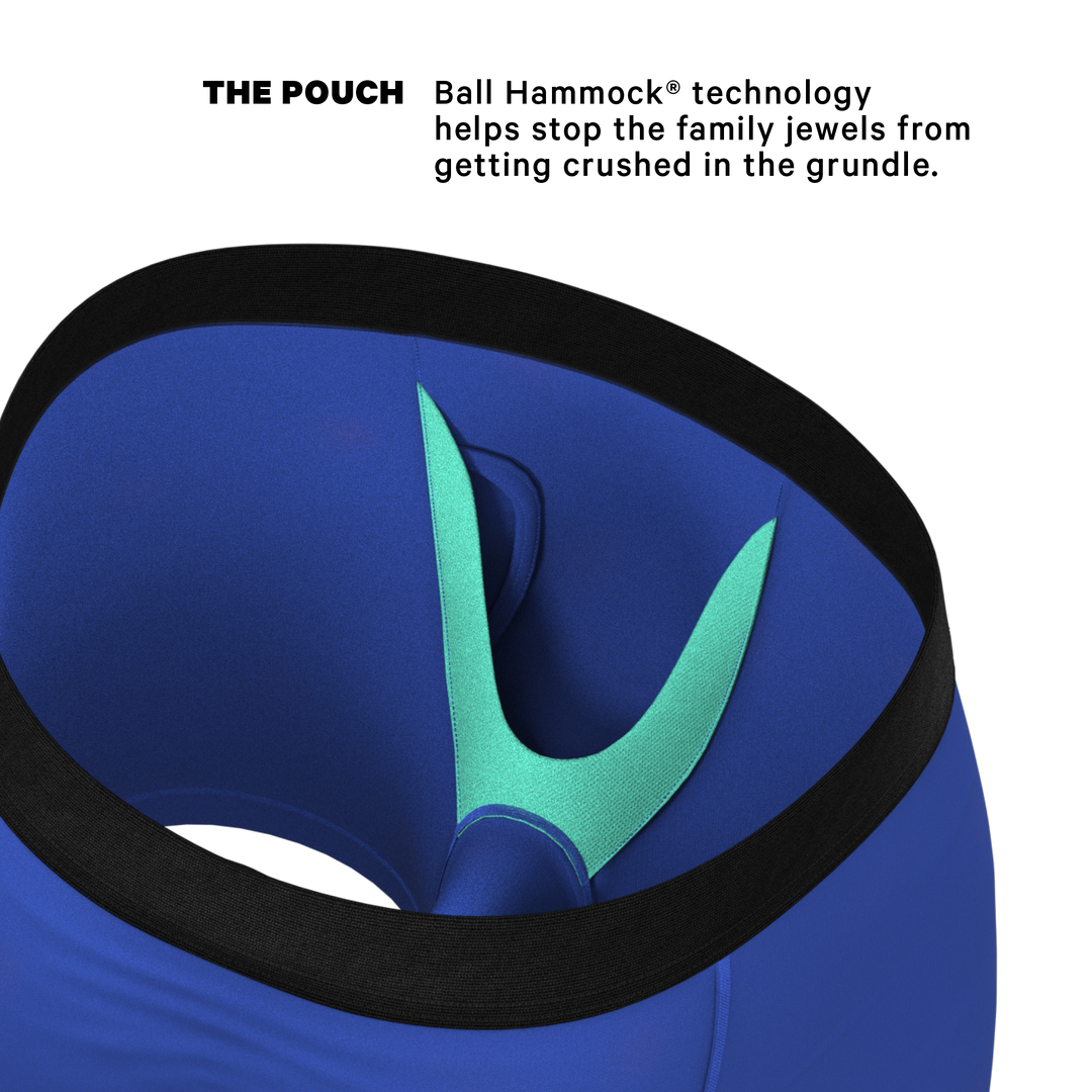 The Jackson | Blue Cowboy Shinesty x Diamond Cross Ranch Ball Hammock® Pouch Underwear With Fly