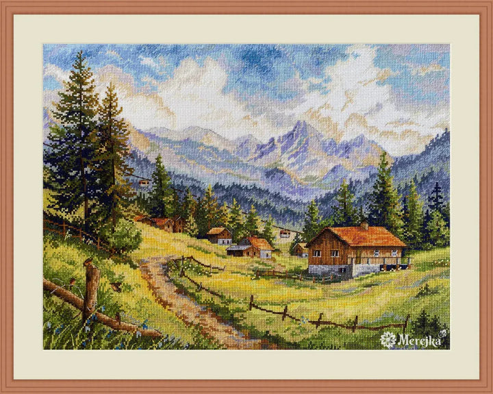 The Chamonix Valley K-244 Counted Cross-Stitch Kit