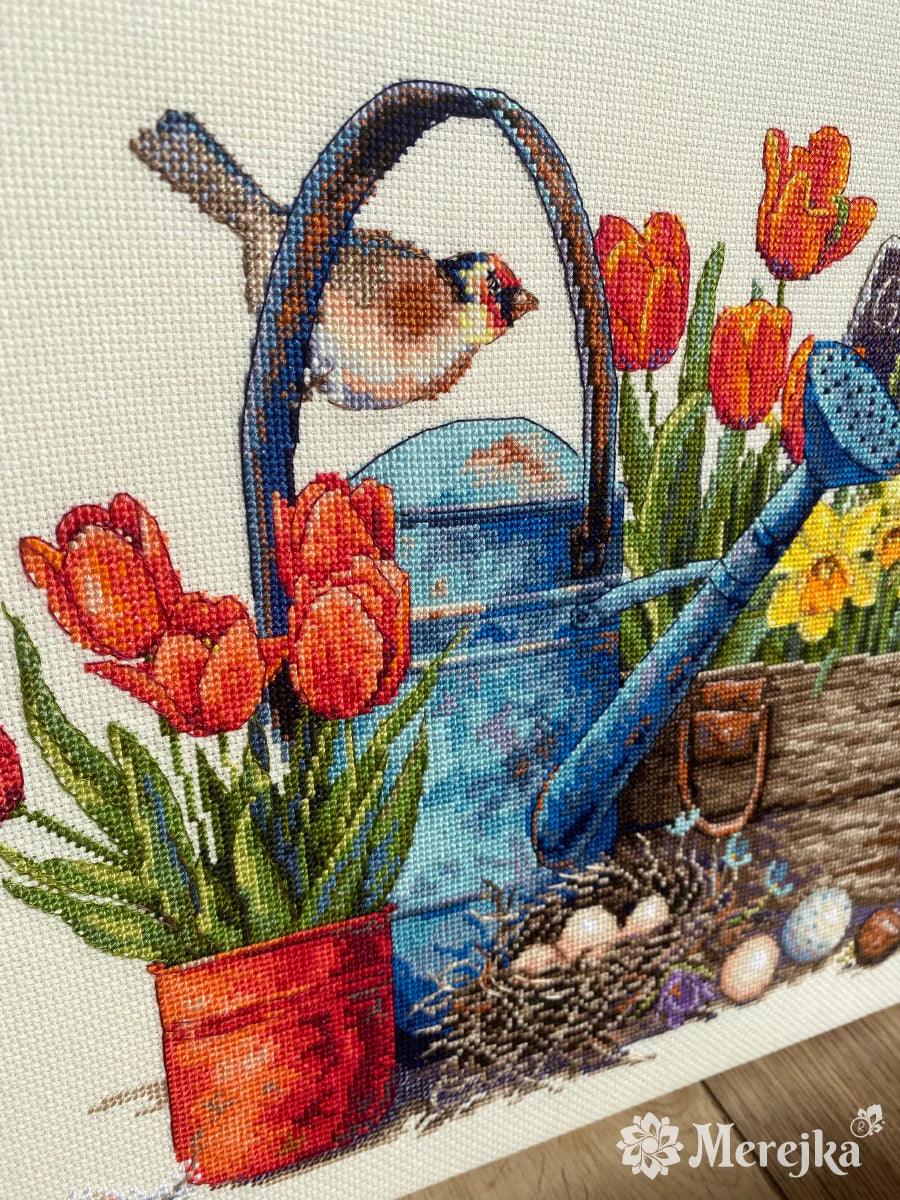 Spring Garden K-251 Counted Cross-Stitch Kit