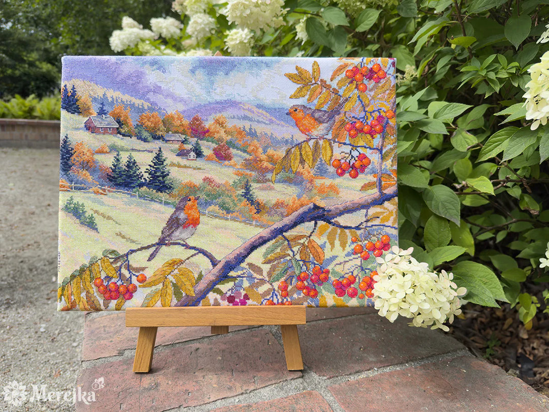 Hills Laced with Gold Counted Cross Stitch Kit by Merejka K-274