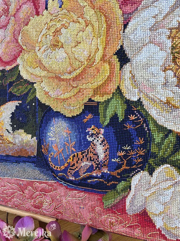 Silent Dialogue Counted Cross Stitch Kit by Merejka K-282