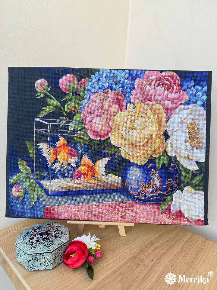 Silent Dialogue Counted Cross Stitch Kit by Merejka K-282
