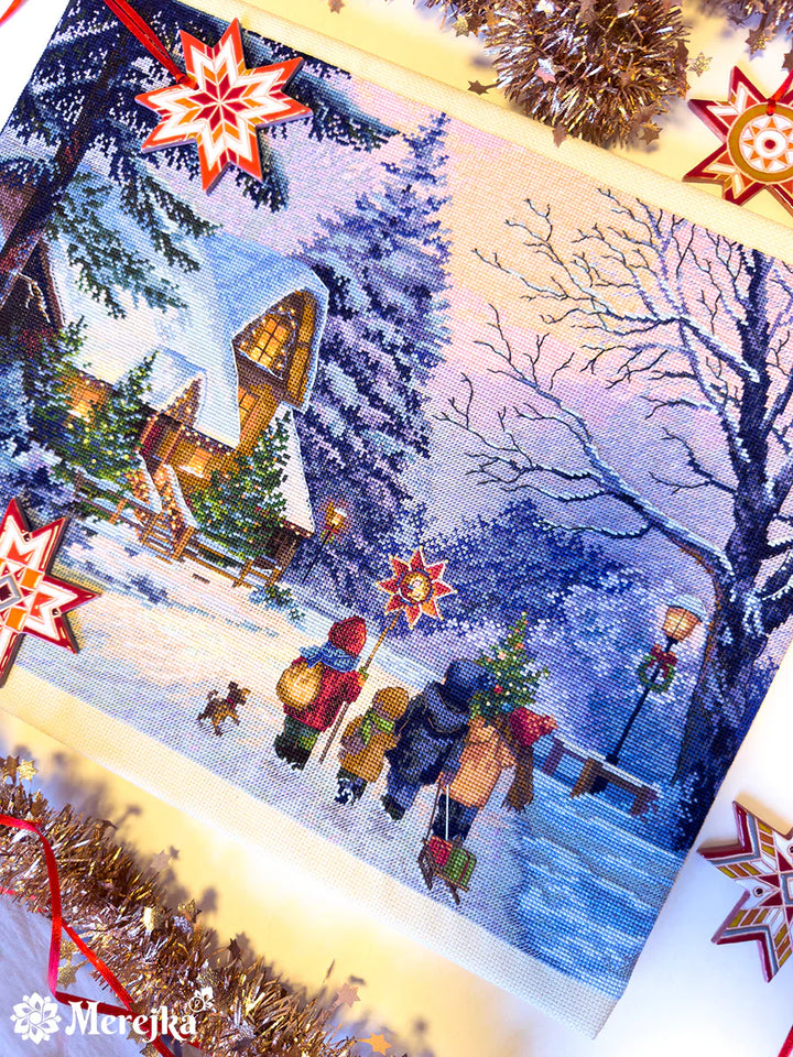 Carol of the Bells Counted Cross Stitch Kit by Merejka K-289