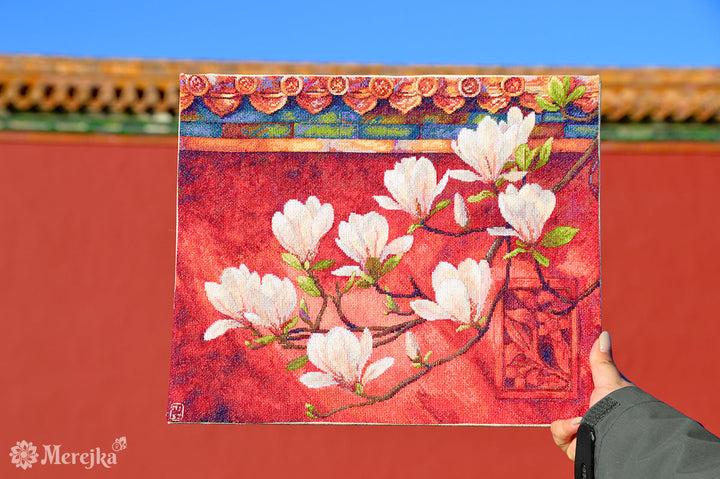 Magnolia Counted Cross Stitch Kit by Merejka K-292