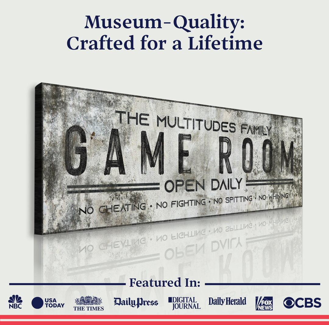 Family Game Room Sign II