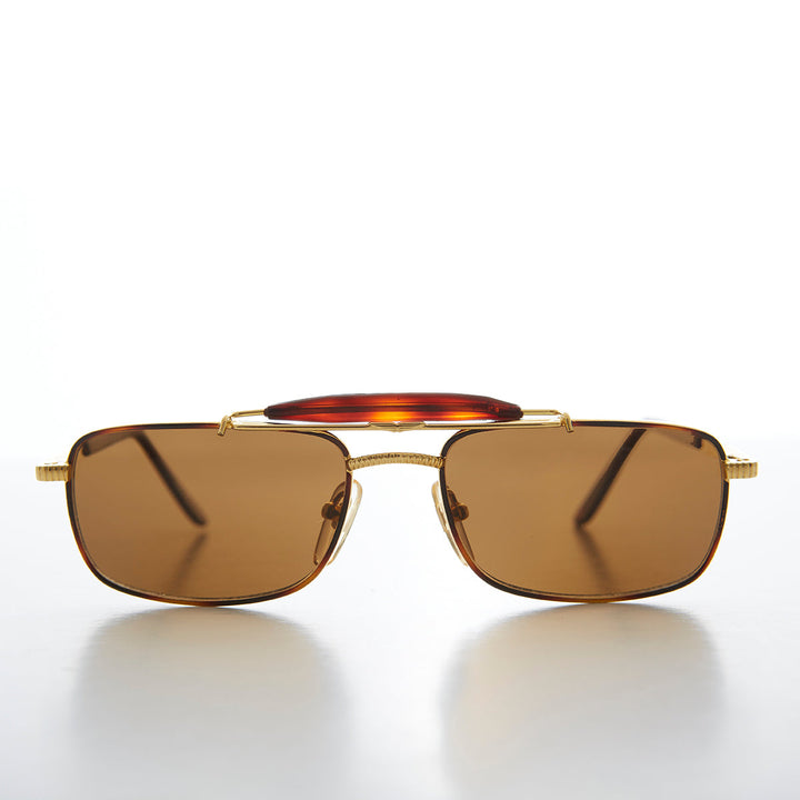 Gold 90s Vintage Pilot Sunglass - Kit