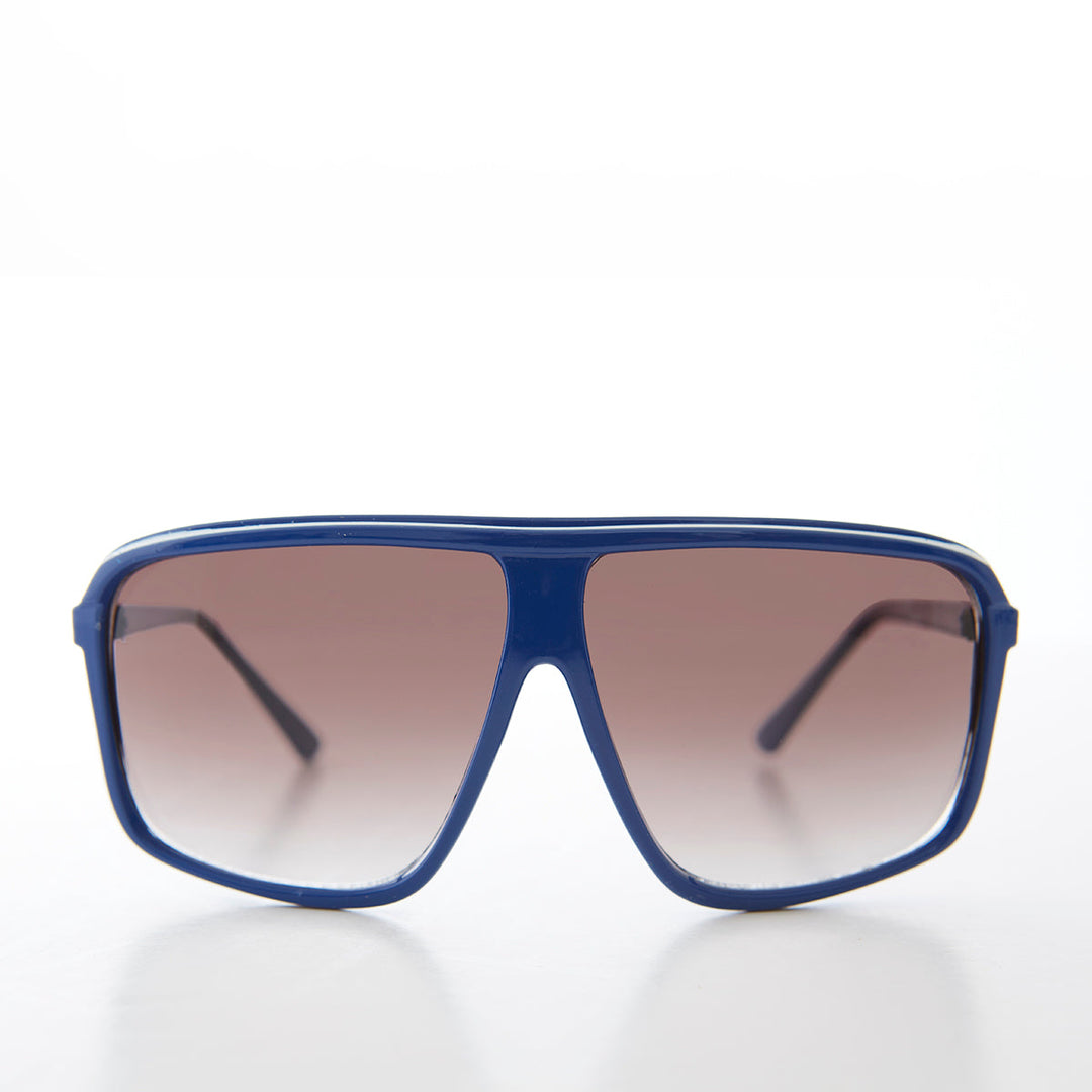 Large Square Aviator Vintage Sunglasses - Kreski