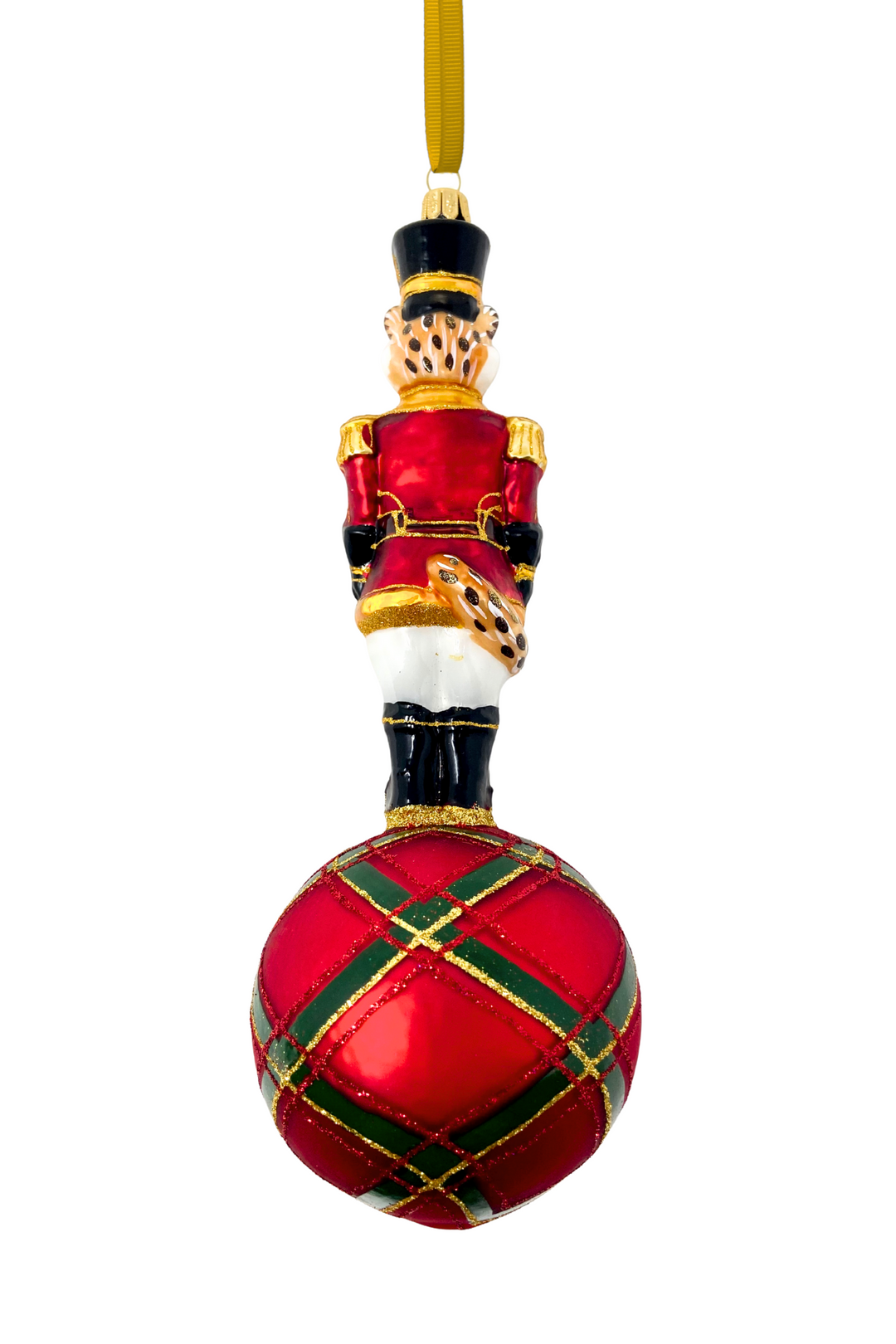 Westminster Leopard Glass Christmas Ornament