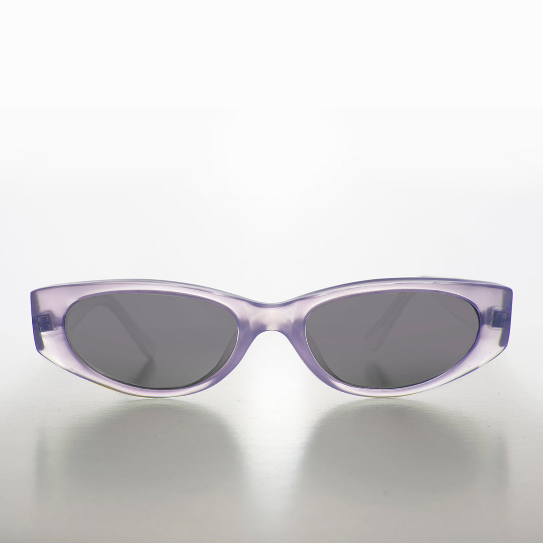 Edgy Rectangular Iridescent Vintage Sunglass - Kaile