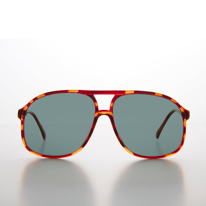 Large Square Polarized 80s Aviator Sunglass - Kyoto