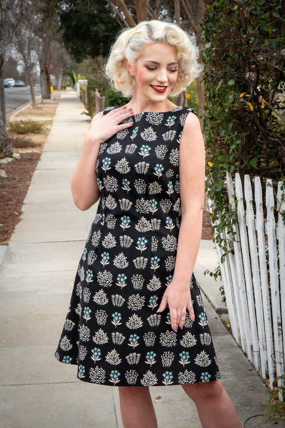 Nancy Shift Dress - Forget Me Not*sale