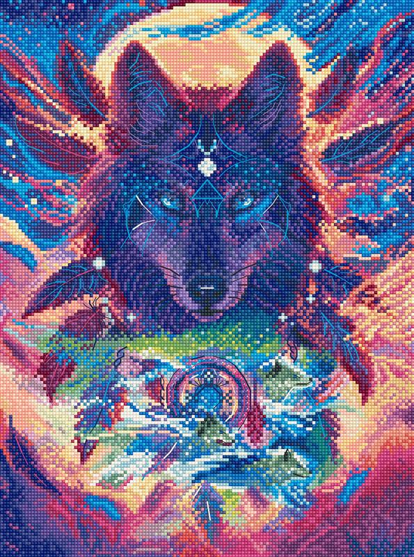 Wolf Magic Counted Cross Stitch Kit by Letistitch L9976