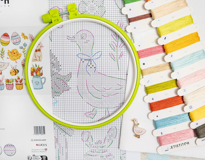 Easter Sampler Counted Cross Stitch Kit by Letistitch L9980
