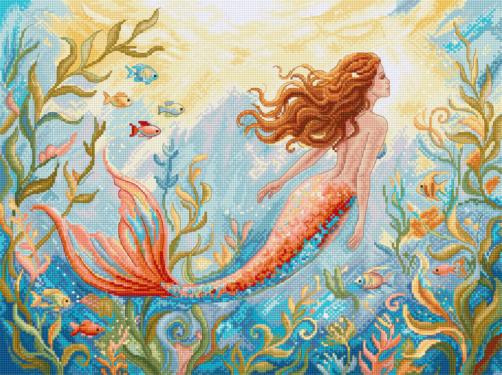 Mermaid Dreams Counted Cross Stitch Kit by Letistitch L9981