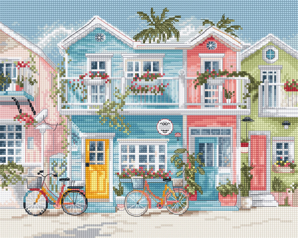 Beach Bliss Counted Cross Stitch Kit by Letistitch L9985